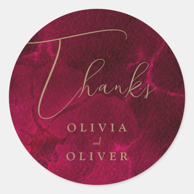 Adesivo Casamento de Passão Burgundy (Frente)