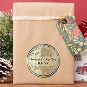 Adesivo Casamento de Pássaros com Chandelier Chandelier, D