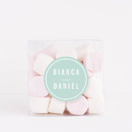 Adesivo Casamento de Pastéis Pale Aqua