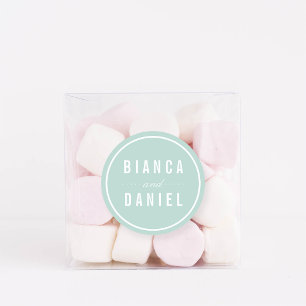 Adesivo Casamento de Pastéis Pale Aqua