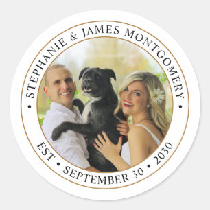 Adesivo Casamento de Pet Fotográfico Personalizado e Bonit