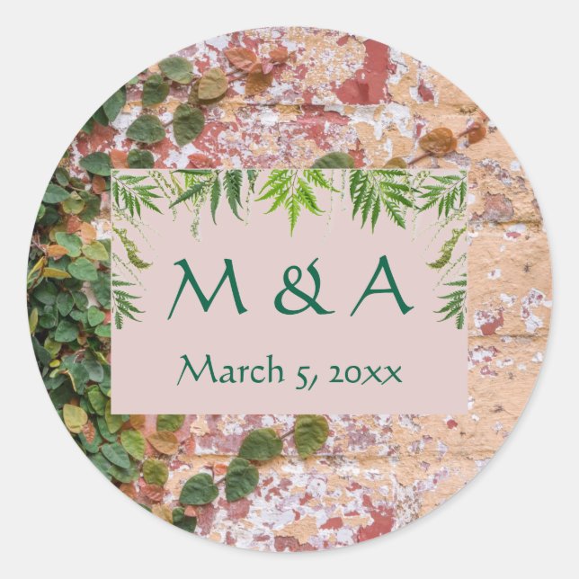 Adesivo Casamento de Pincéis com a Ivy Verde (Frente)