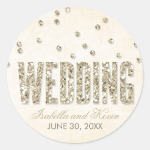 Adesivo Casamento de Pontos de Confetti com Olhar para a G