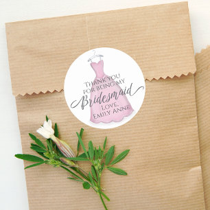 Adesivo Casamento de presentes Bonito de Bridesmaid