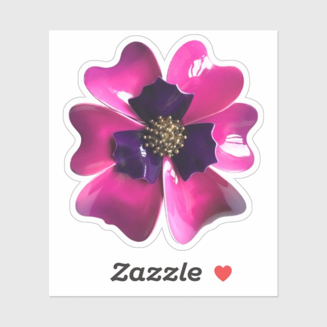 Adesivo Casamento de primavera da Orquídea Hippie MOD 60 (Folha)