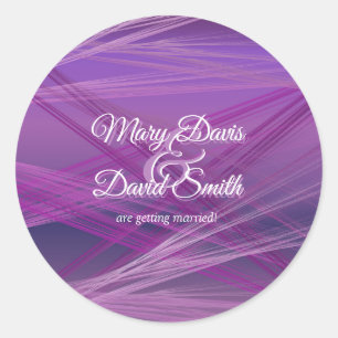Adesivo Casamento de Purple Streaks