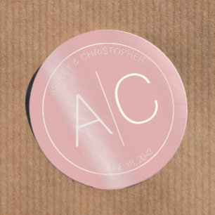 Adesivo Casamento de Rosa com pó minimalista moderno