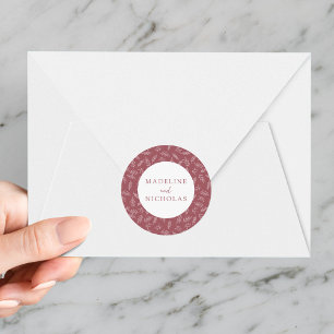 Adesivo Casamento de Rosa do Deserto Botânico Minimalista 