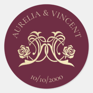 Adesivo Casamento de Rosas Reais Medieval