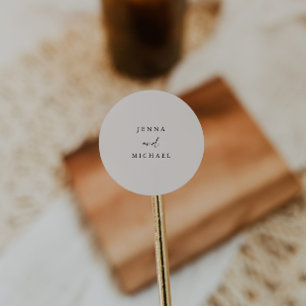 Adesivo Casamento de Script de Cerca de Luz Elegante