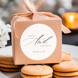 Adesivo Casamento de Script Elegante Moderno