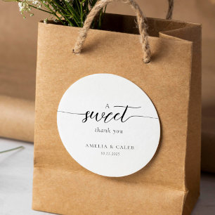 Adesivo Casamento de Script Minimalista Moderno