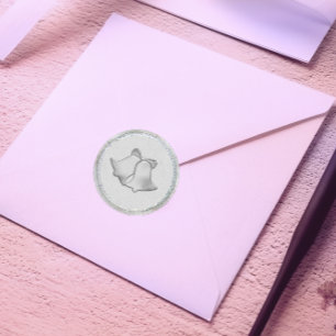 Adesivo Casamento de Sinos de Prata