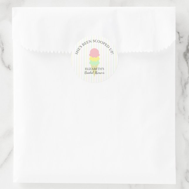Adesivo Casamento de Sorvete Recolhido (Bolsa)