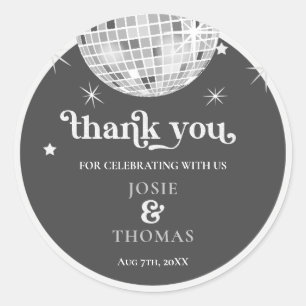 Adesivo Casamento de Spiders e Bola de Disco Retro Hallowe