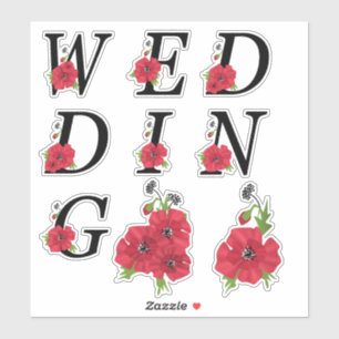 Adesivo Casamento de Stickers, casamento, cartas, tipograf