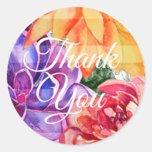 Adesivo Casamento de Suculentes Coloridos Vibrantes Negros