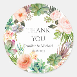 Adesivo Casamento de Suculentos Cactus Vermelhos-Vermelhos