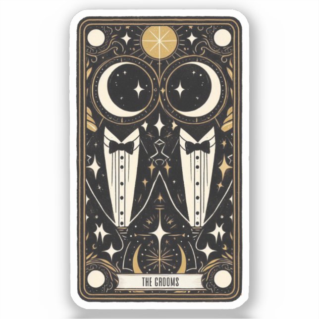 Adesivo Casamento de Tarot Grooms (Frente)