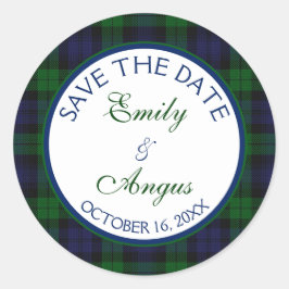 Adesivo Casamento de Tartan com Campbell Black Watch Salve