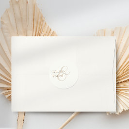 Adesivo Casamento de Taupe Minimalista Chic e Manuscrito I