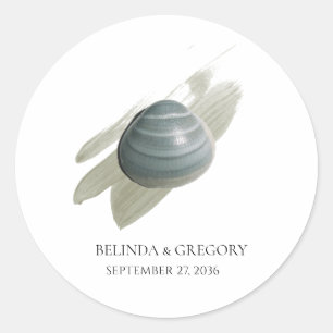 Adesivo Casamento de Traço Clam Watercolor