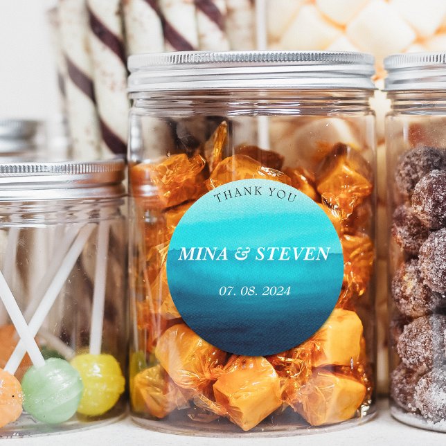 Adesivo Casamento de verão com água azul (Criador carregado)