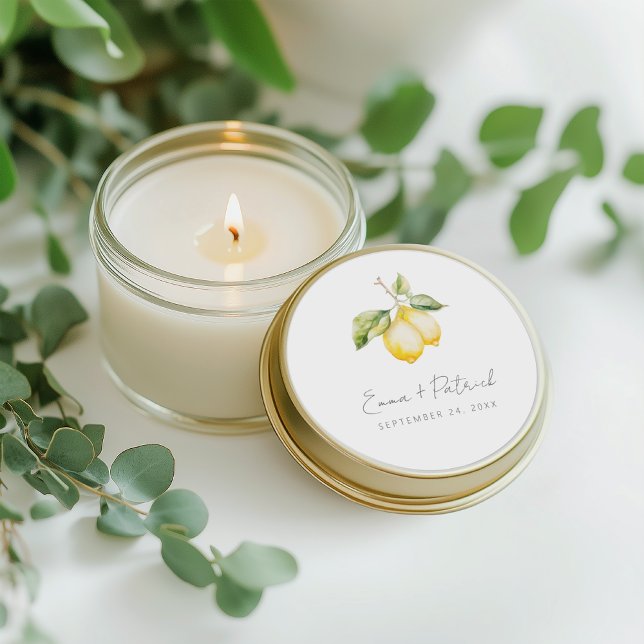 Adesivo Casamento de Verão com Lemon de Citrus Clássicos (Criador carregado)