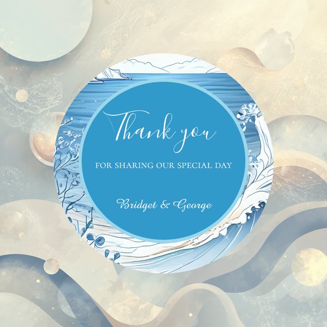 Adesivo casamento de vibe na costa azul (Criador carregado)