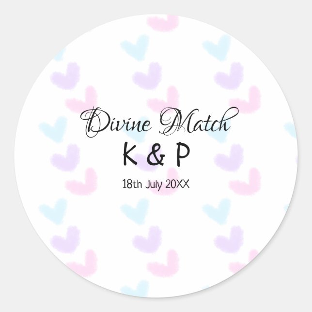 Adesivo Casamento divino adicionar nome da dupla letra pad (Frente)