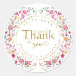 Adesivo Casamento do Jardim de Primavera do Elegante Wildf