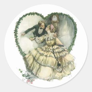 Adesivo Casamento do Natal do Victorian do vintage