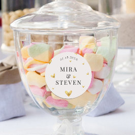 Adesivo casamento do ouro elegante