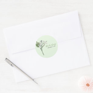 Adesivo Casamento dos Lírios Brancos Modernos Elegantes