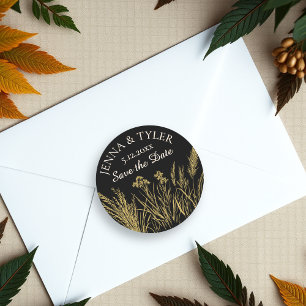 Adesivo Casamento Dourado e negro personalizado