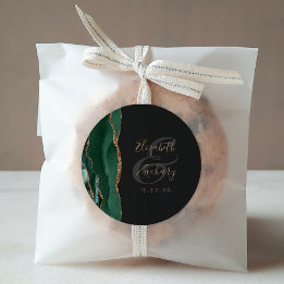 Adesivo Casamento Dourado Escuro Emerald Green - Escuro de