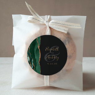 Adesivo Casamento Dourado Escuro Emerald Green - Escuro de