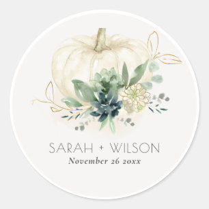 Adesivo Casamento Dourado Suculente de Abóbora Suculente A