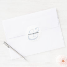 Casamento Dusty Blue Ampersand | Envelope Monogram