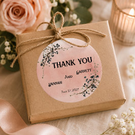Adesivo Casamento Elegância Botânica Moderna