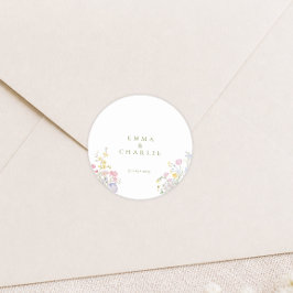 Adesivo Casamento Elegante Boho Flor Silvestre