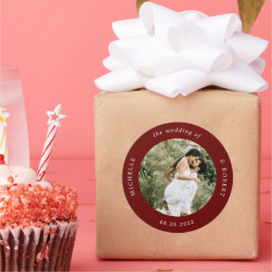 Adesivo casamento elegante com o monograma