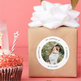 Adesivo casamento elegante com o monograma fotográfico