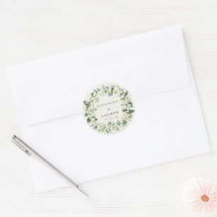 Adesivo Casamento Elegante de Cream Snowberry+Eucalyptus W