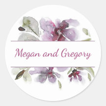 Casamento Elegante de Flores de Água de Plum