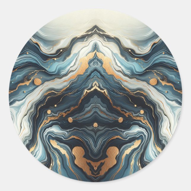 Adesivo Casamento Elegante de Glam Moderno com Dourado Gla (Frente)