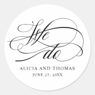 Adesivo Casamento Elegante De Script Que Fazemos
