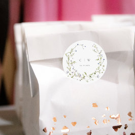 Adesivo Casamento Elegante de Winter Wildflower