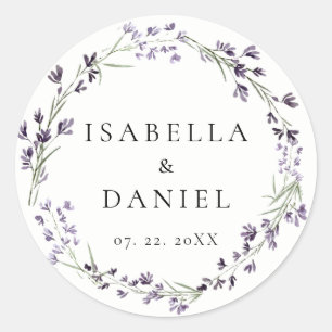 Adesivo Casamento Elegante e Chic com Aguarela Delicada de
