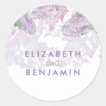 Casamento Elegante Floral Floral de Lilacs Waterco